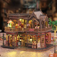 Letter Coffee Dollhouse Kit - Miniature Wizardi Roombox Kit F07M5-66-ES020-A