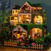 Fairy Tale Forest Dollhouse Kit - Miniature Wizardi Roombox Kit F07M5-70-L2501