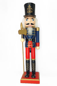 Wooden Royal Guard Nutcracker Wizardi F07M6-11 Blue