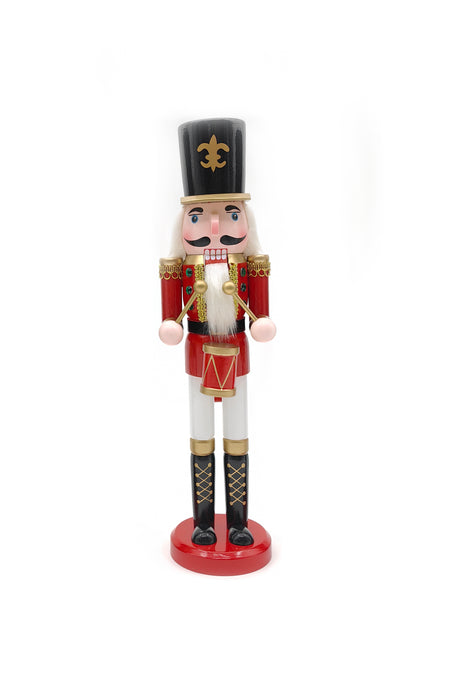 Wooden Nutcracker Drummer Wizardi F07M6-3A