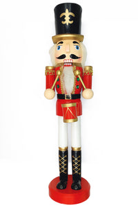 Wooden Nutcracker Drummer Wizardi F07M6-3A