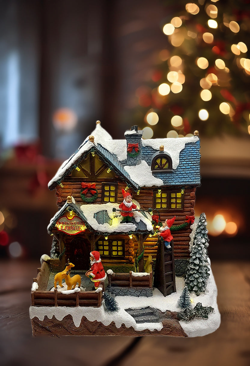 Santa's Lodge - Christmas Village Collection by Wizardi F07N5-15