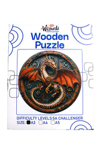 Steampunk Dragon - Jigsaw Wooden Puzzle by Wizardi F07N9-29
