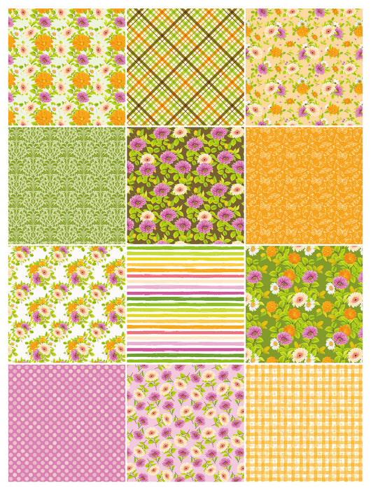 Spring Scrapbook Paper Pack. 12 Sheets of 15.2x15.2cm Heavyweight Paper Pad F07M2-3 AC230901-06