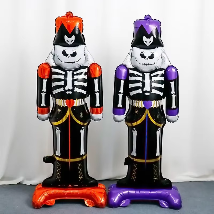 Halloween Violet Skeleton Standing Foil Balloon Decoration F07M1-41 Violet