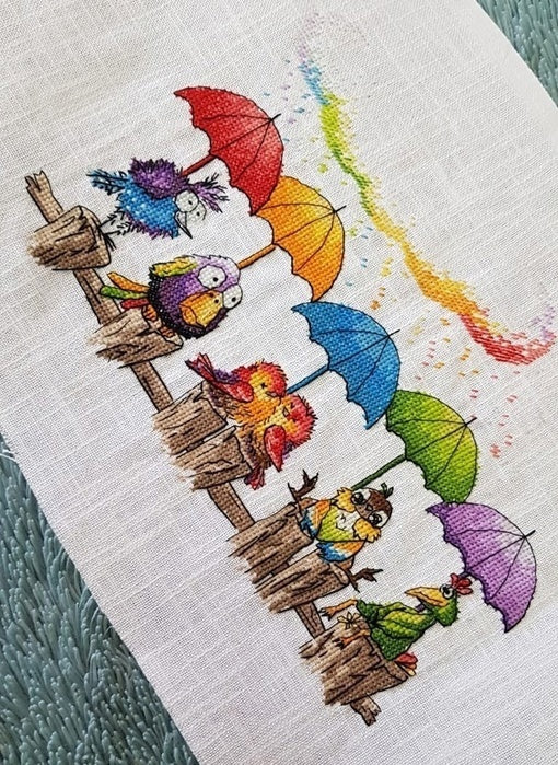 Rainbow Rain - PDF Cross Stitch Pattern