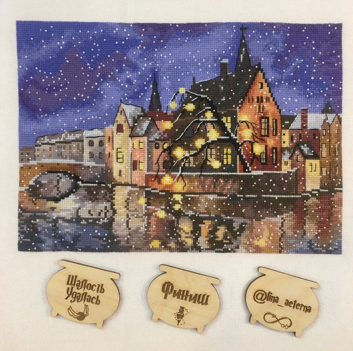 Brugge lights - PDF Cross Stitch Pattern