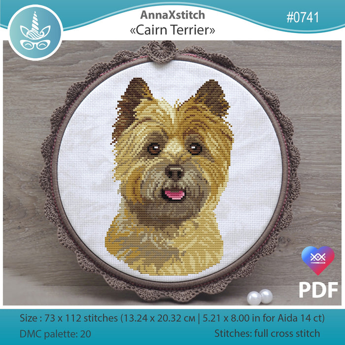 Cairn Terrier - PDF Cross Stitch Pattern