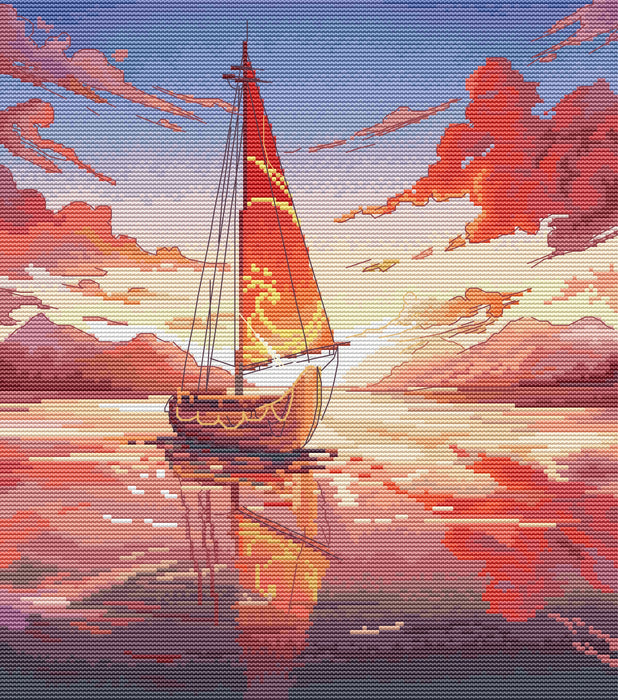 Sails of the Elements. Fire - PDF Cross Stitch Pattern