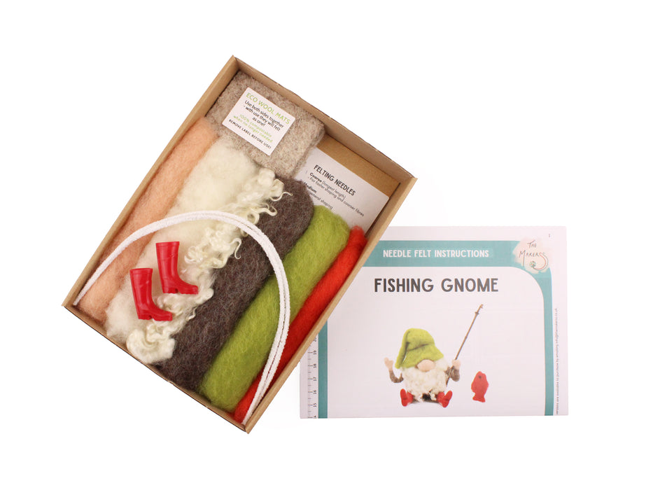 Felting Kit - Fishing Gnome Needle Felt Kit