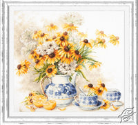 Flower Tea 50-08 Counted Cross-Stitch Kit