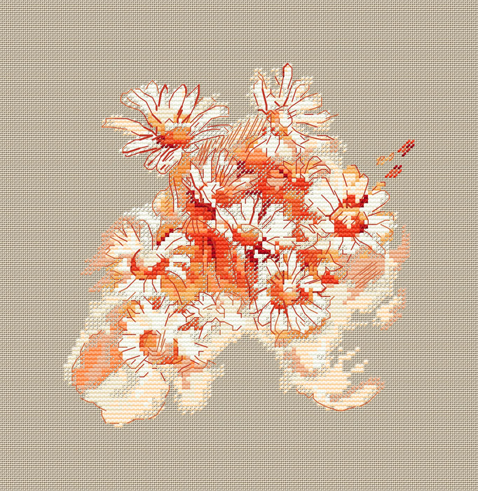 Serene Petals - PDF Cross Stitch Pattern