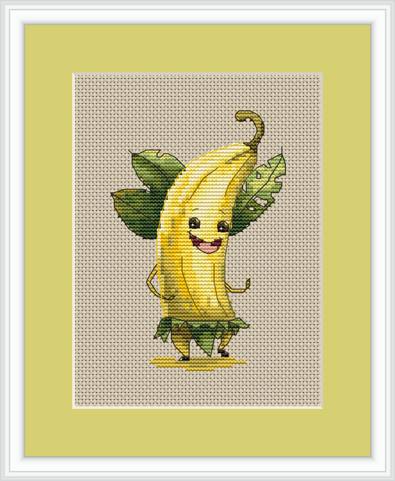 Funny Banana - PDF Cross Stitch Pattern