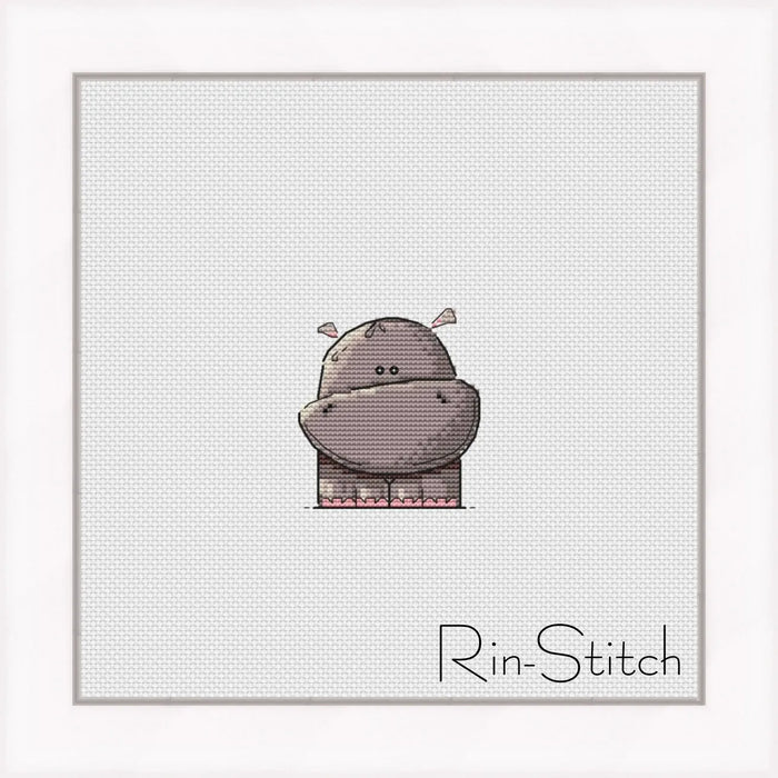 Mini-series. Hippopotamus - PDF Cross Stitch Pattern