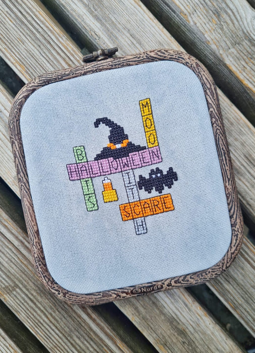 Halloween crossword - PDF Cross Stitch Pattern