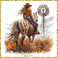 Horse Riding - PDF Cross Stitch Pattern