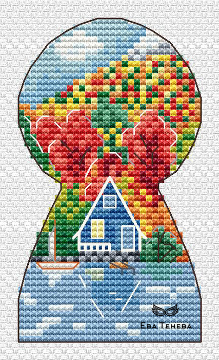 House. Autumn - PDF Cross Stitch Pattern