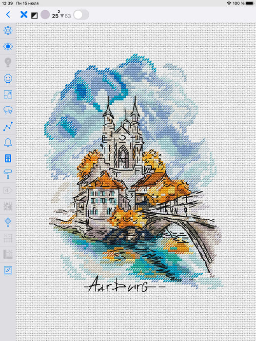 Switzerland. Aurburg - PDF Cross Stitch Pattern