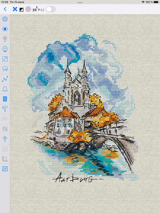 Switzerland. Aurburg - PDF Cross Stitch Pattern