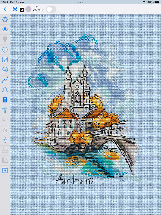 Switzerland. Aurburg - PDF Cross Stitch Pattern