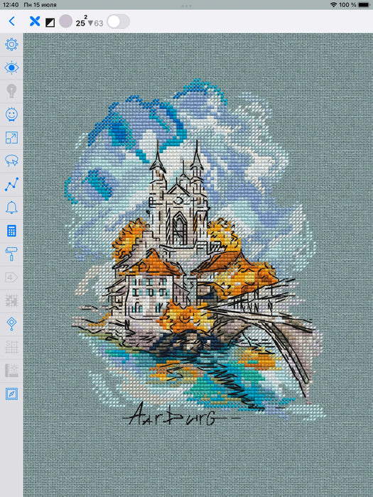 Switzerland. Aurburg - PDF Cross Stitch Pattern