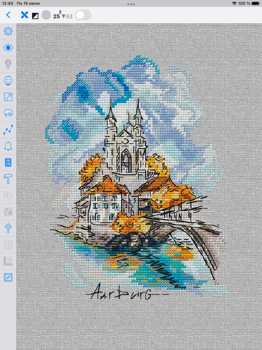 Switzerland. Aurburg - PDF Cross Stitch Pattern