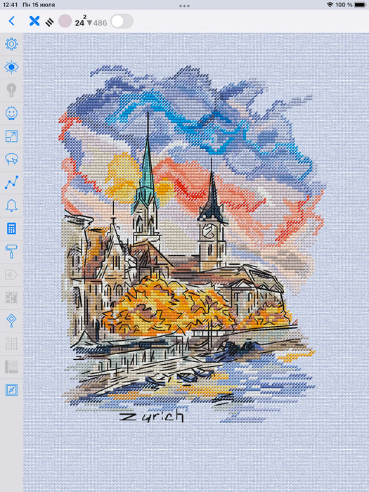 Autumn City - PDF Cross Stitch Pattern