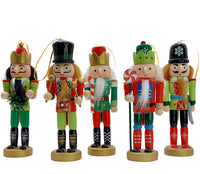 Christmas Nutcracker Set. Wizardi Classic Wooden Festive Decoration F07M14-15-N01626