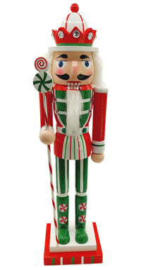 Christmas Nutcracker. Wizardi Classic Wooden Festive Decoration F07M14-31-N01702D