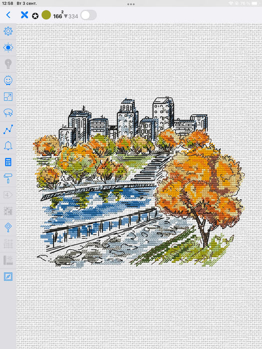 Lyrics of Autumn - PDF Cross Stitch Pattern