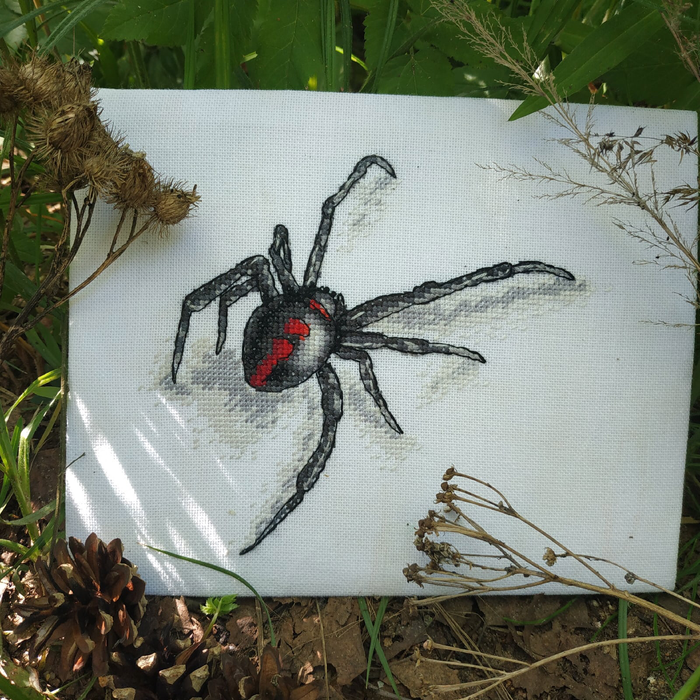 Black Widow Spider - PDF Cross Stitch Pattern