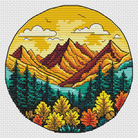 Autumn in the Mountains - PDF Cross Stitch Pattern