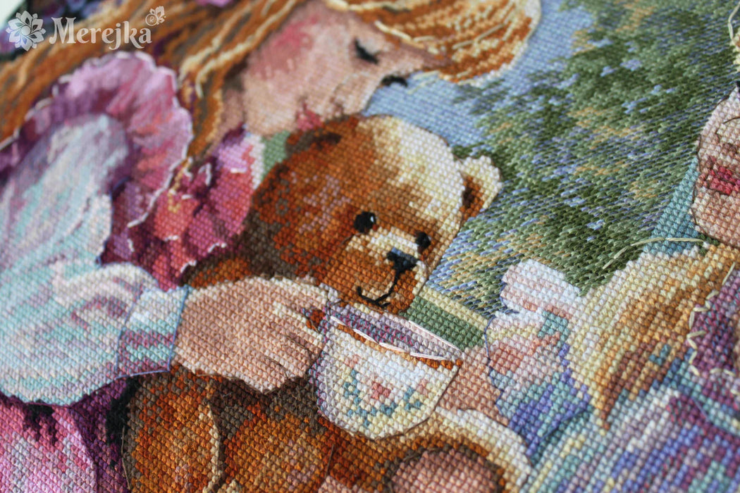 The Teaparty K-242 Counted Cross-Stitch Kit