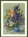 Irises and Wildflowers K-249 Counted Cross-Stitch Kit - Wizardi