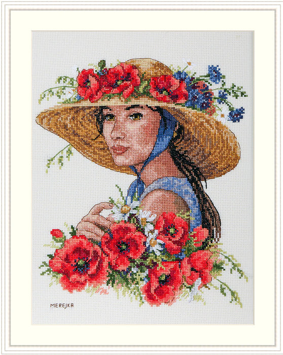 Flower Hat K-250 Counted Cross-Stitch Kit