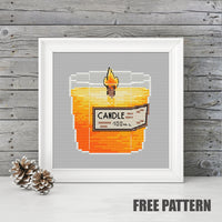 Candle - Free PDF Cross Stitch Pattern