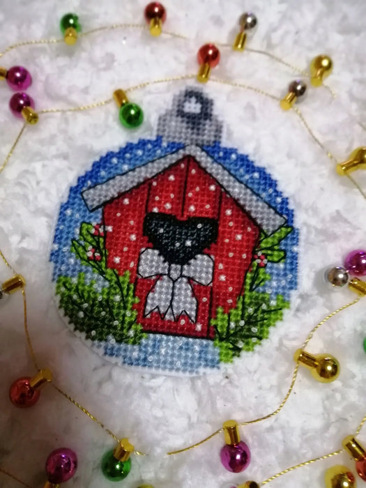 Christmas Ball. Birdhouse - PDF Cross Stitch Pattern