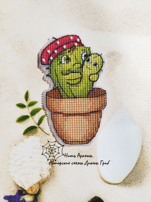 Cactus is mom's joy - PDF Cross Stitch Pattern