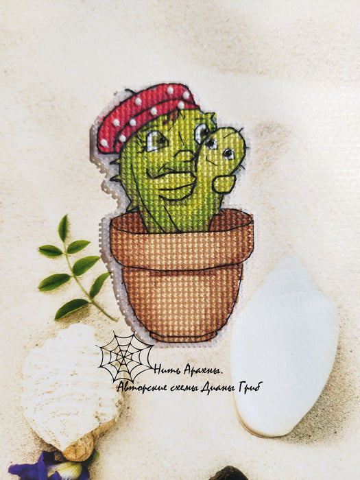 Cactus fashionista - PDF Cross Stitch Pattern