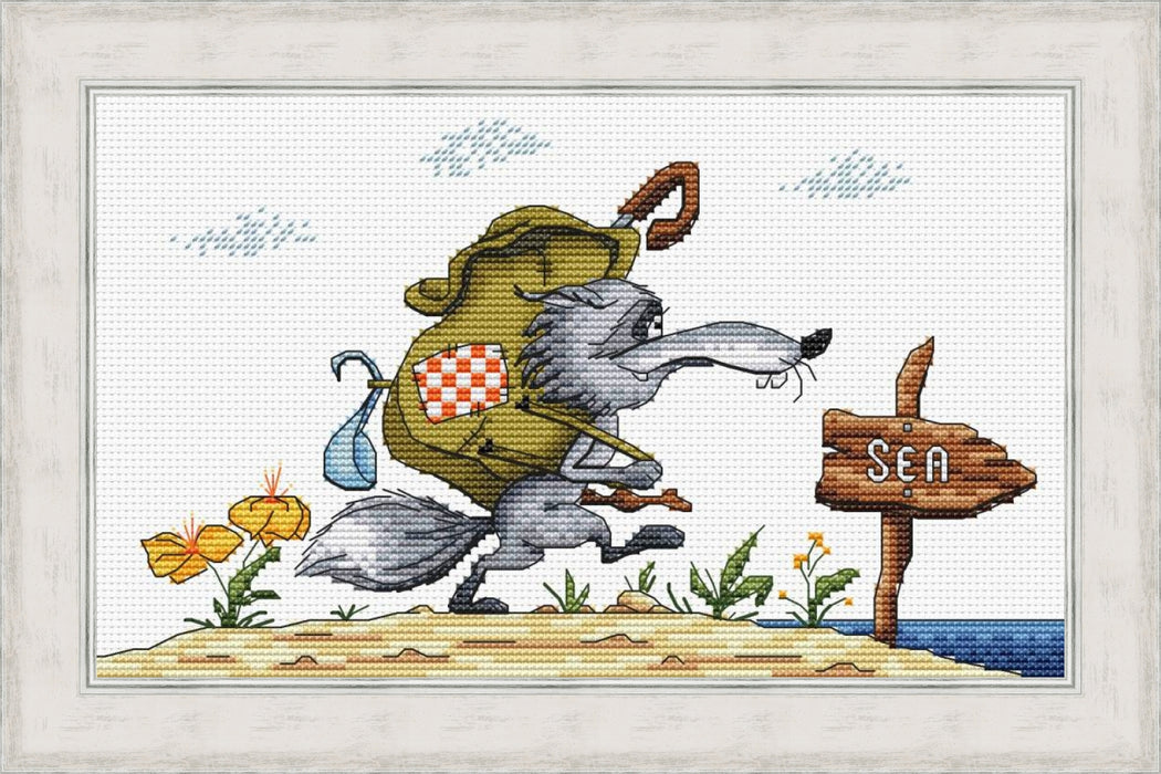 I want to go on vacation - PDF Cross Stitch Pattern