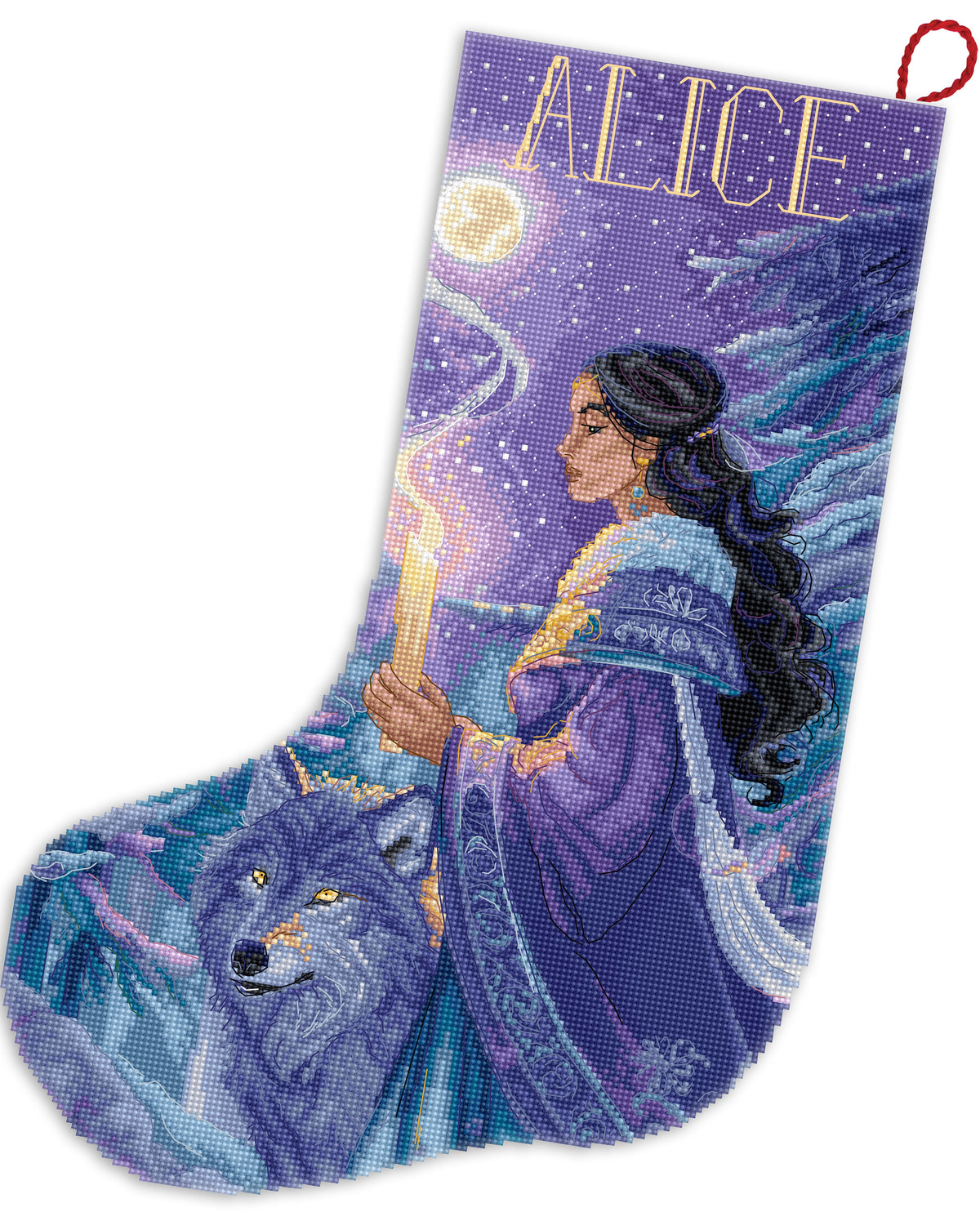 Arctic Enchantress Stocking L10-002 Counted Cross Stitch Kit