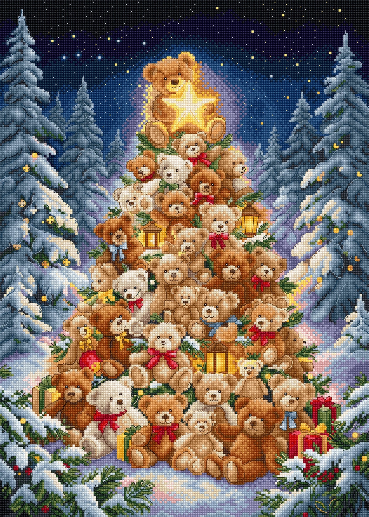 Teddy Wonderland L10-008 Counted Cross Stitch Kit