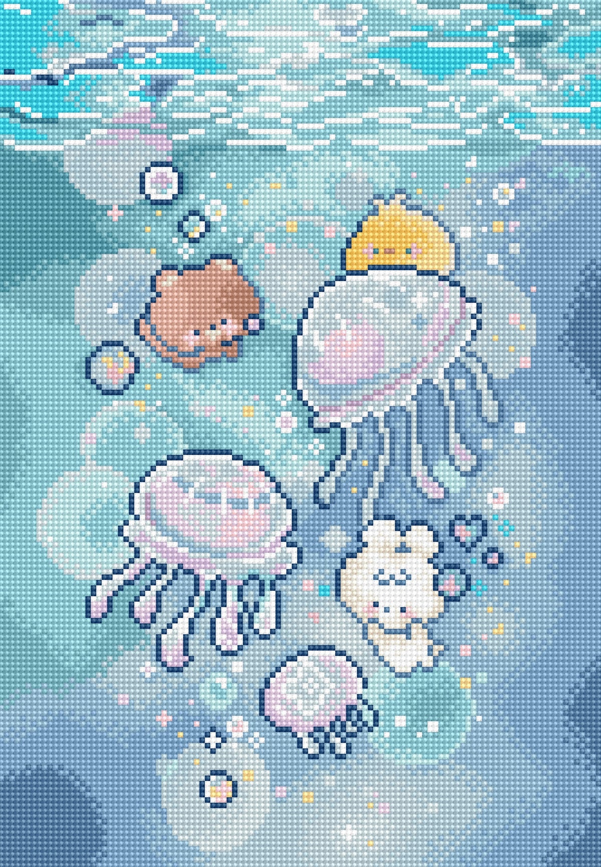 Jellyfish Dance L10-009 Counted Cross Stitch Kit