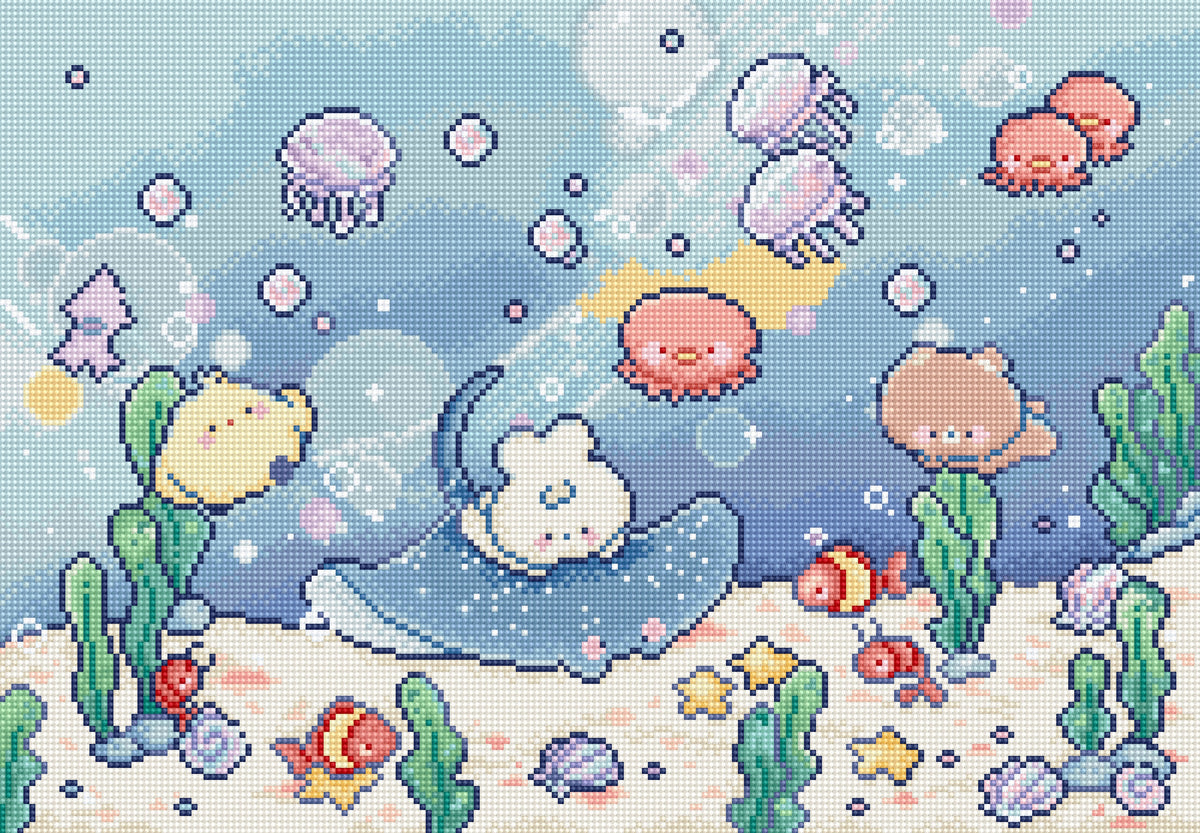 Under the sea L10-010 Counted Cross Stitch Kit