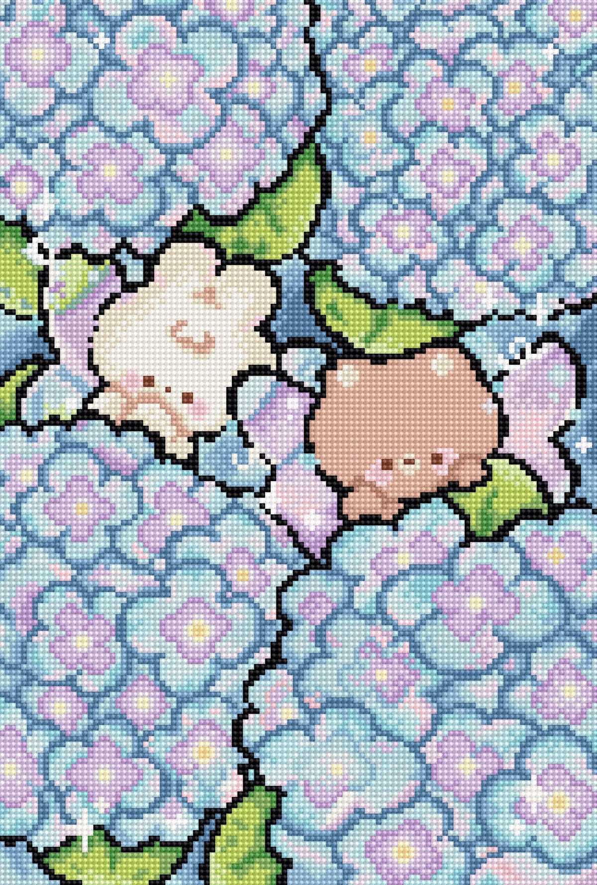 Hiding in Hydrangea L10-012 Counted Cross Stitch Kit