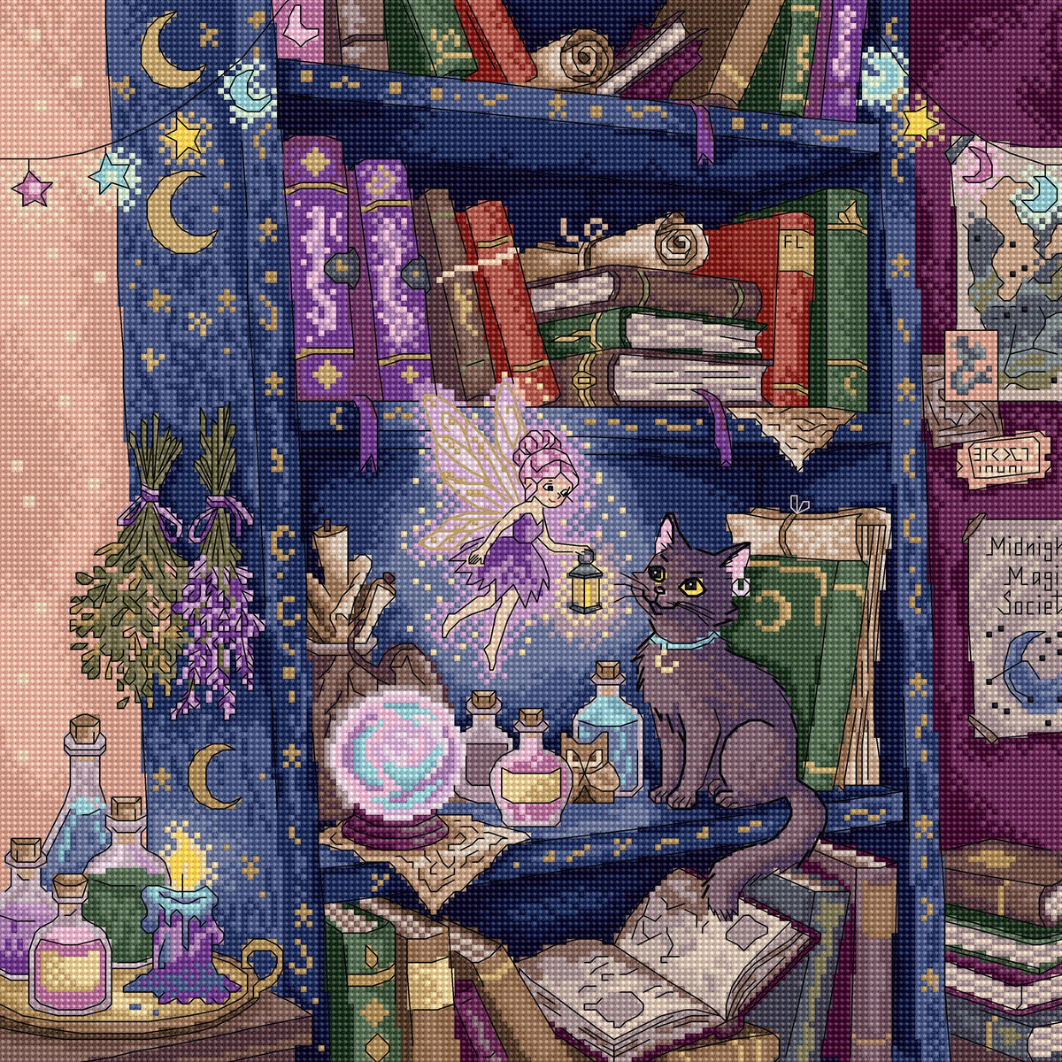 The Magic Shelf L10-015 Counted Cross Stitch Kit