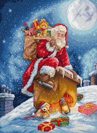 Santa's Secret Stop L9964 Counted Cross Stitch Kit