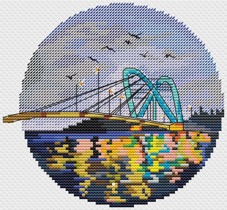 Lazarevsky Bridge - PDF Cross Stitch Pattern