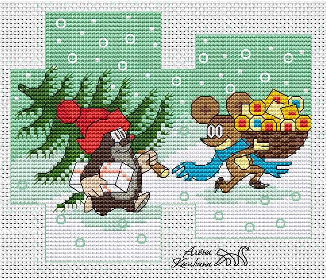 Mole - PDF Cross Stitch Pattern