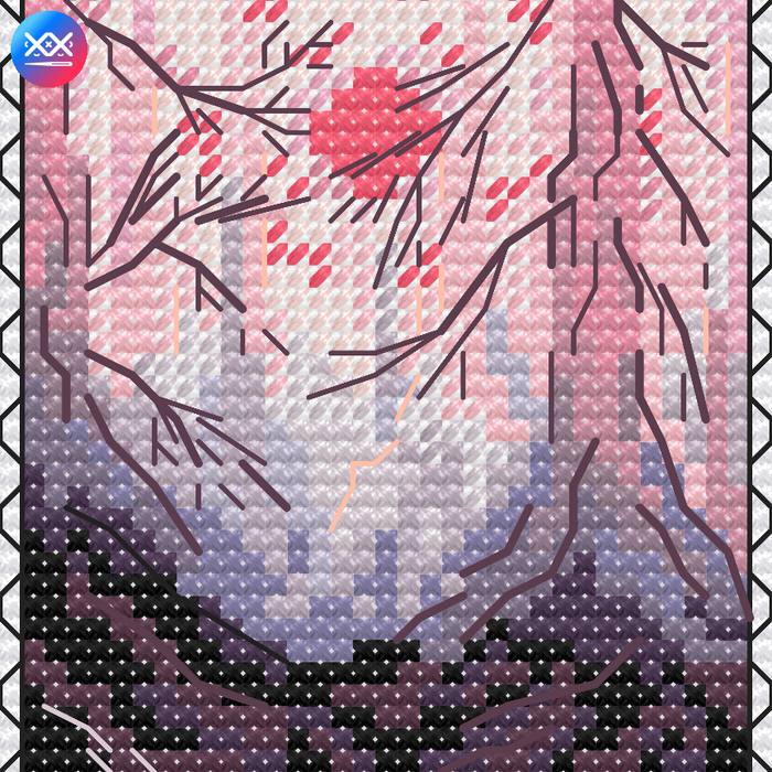 Stamp. Arrival of Spring - PDF Cross Stitch Pattern